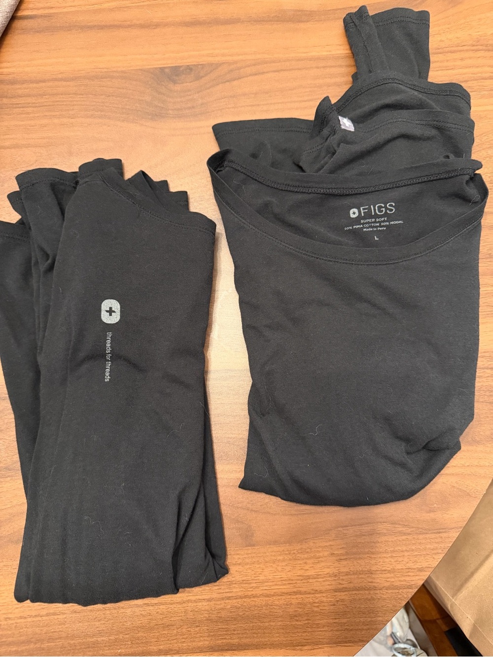 2 large figs soft undershirts